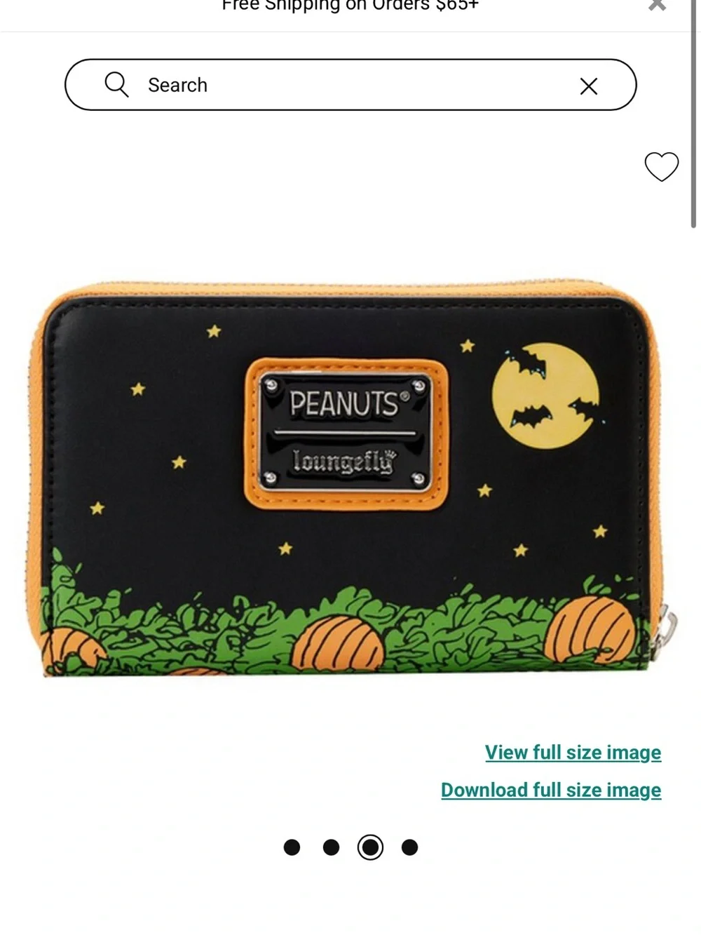 Loungefly Peanuts Great Pumpkin Snoopy Zip Around Wallet
